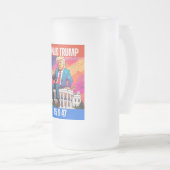 DONALD TRUMP - 45 & 47 MATGLAS BIERPUL (Voorkant rechts)