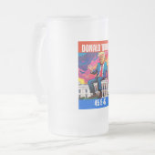 DONALD TRUMP - 45 & 47 MATGLAS BIERPUL (Voorkant links)