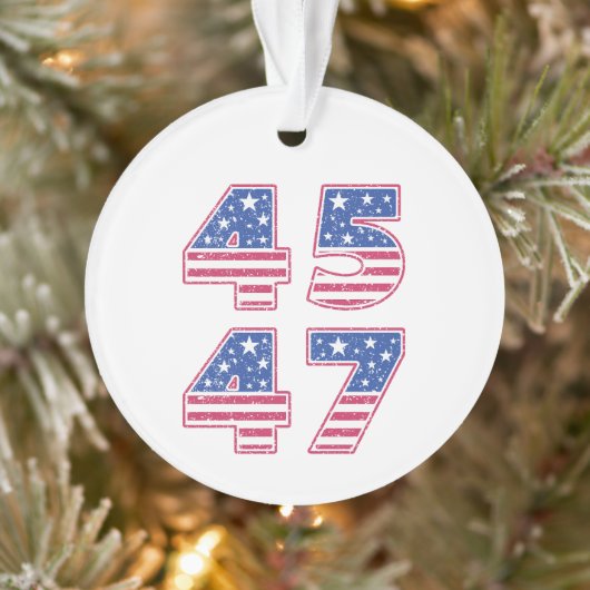 Donald Trump 45-47 Ornament (Boom)