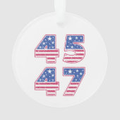 Donald Trump 45-47 Ornament (achterkant)