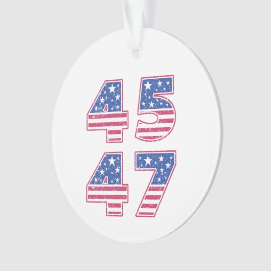 Donald Trump 45-47 Ornament (voorkant)