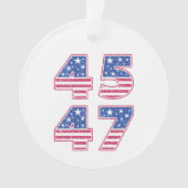 Donald Trump 45-47 Ornament (voorkant)