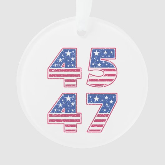 Donald Trump 45-47 Ornament (voorkant)