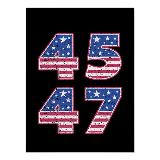 Donald Trump 45-47 Perfect Poster (Voorkant)