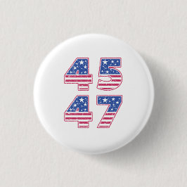 Donald Trump 45-47 Ronde Button 3,2 Cm