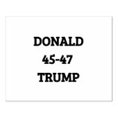 Donald Trump 45-47 Rubberstempel (Afrduk)