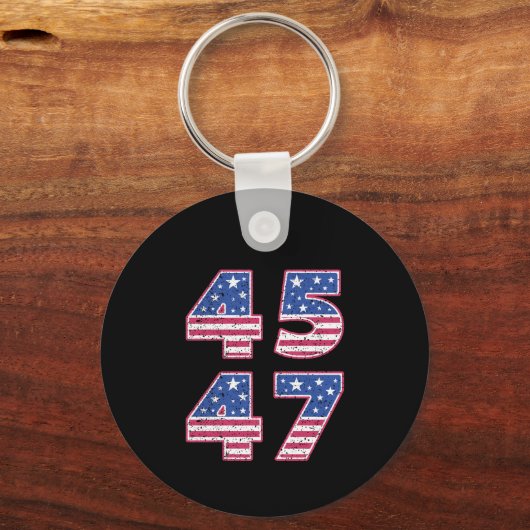 Donald Trump 45-47 Sleutelhanger (Achterkant)