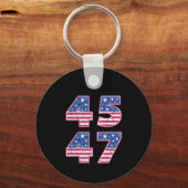 Donald Trump 45-47 Sleutelhanger (Voorkant)