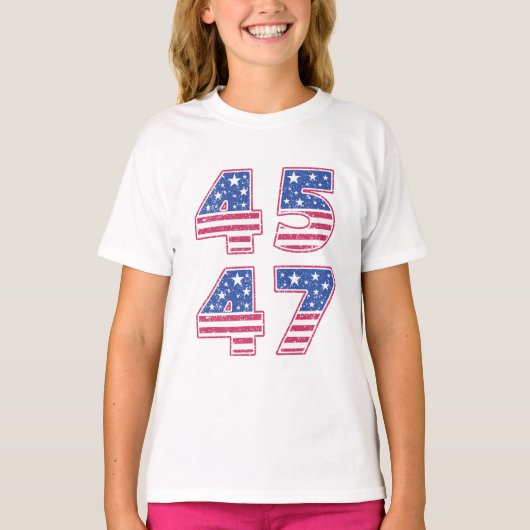 Donald Trump 45-47 T-shirt (Voorkant)