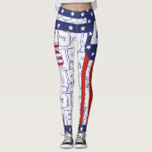 Donald Trump - 45 STRIPE Leggings (Voorkant)