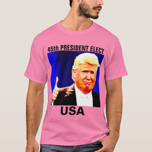 Donald Trump 45e President, Adidas T-shirts (Voorkant)