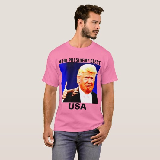 Donald Trump 45e President, Adidas T-shirts (Voorkant volledig)