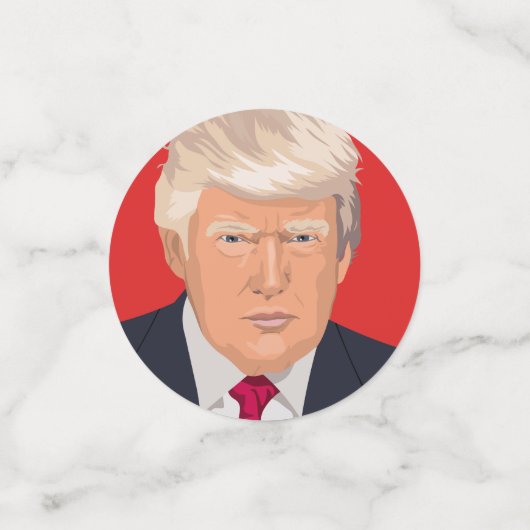 Donald Trump 45e President Amerikaanse vlag Confetti (Kleine voorkant)