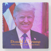Donald Trump, 45e President van de Verenigde State Stenen Onderzetter (Voorkant)