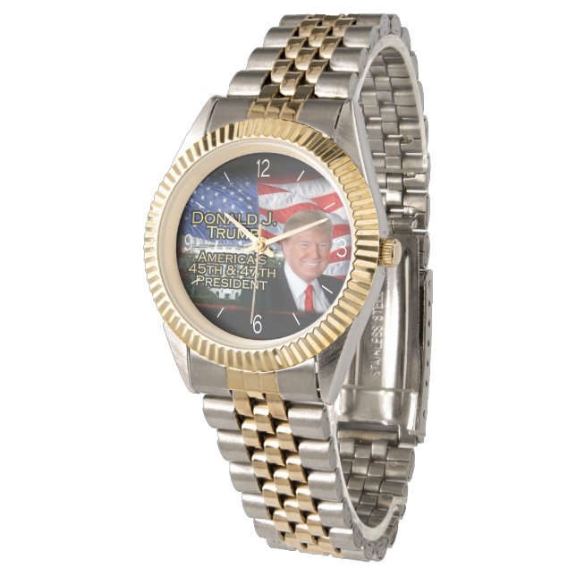 Donald Trump 45th President Inauguration Keepomwil Horloge (Gekanteld)