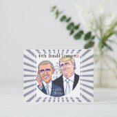 Donald Trump-45th President of the USA. Briefkaart (Staand voorkant)