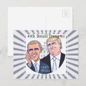 Donald Trump-45th President of the USA. Briefkaart (Voorkant / Achterkant)