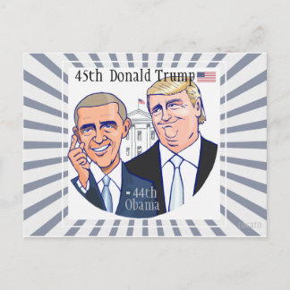 Donald Trump-45th President of the USA. Briefkaart