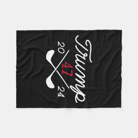 Donald Trump 47 2024 Fleece Deken (Voorkant (Horizontaal))