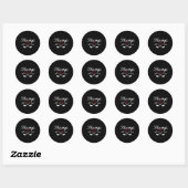 Donald Trump 47 2024 Ronde Sticker (Vel)