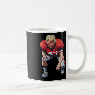 Donald Trump 47 Amerikaanse Voetbalspeler Grappig Koffiemok