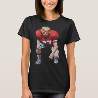 Donald Trump 47 Amerikaanse Voetbalspeler Grappig  T-shirt