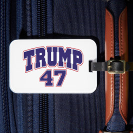 Donald Trump 47 Bagagelabel