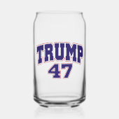 Donald Trump 47 Blikvorm Glas (Voorkant)