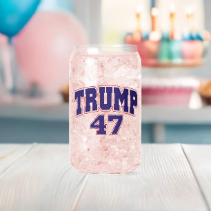 Donald Trump 47 Blikvorm Glas
