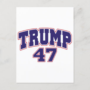 Donald Trump 47 Briefkaart