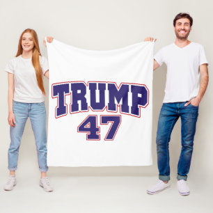 Donald Trump 47 Fleece Deken