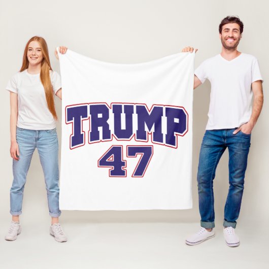 Donald Trump 47 Fleece Deken (In situ)