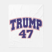 Donald Trump 47 Fleece Deken (Voorkant)