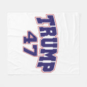 Donald Trump 47 Fleece Deken (Voorkant (Horizontaal))