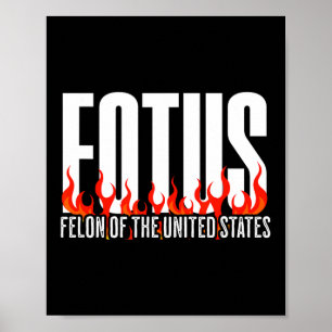 Donald Trump 47 Fotus Misdadiger Van De Verenigde Poster