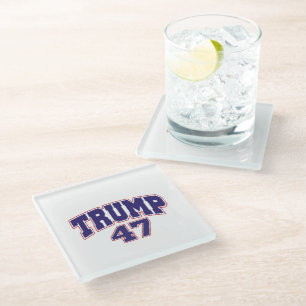 Donald Trump 47 Glazen Onderzetter