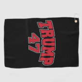 Donald Trump 47 Golfhanddoek (Horizontaal)