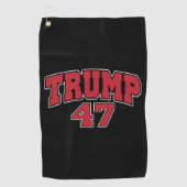Donald Trump 47 Golfhanddoek (Voorkant)