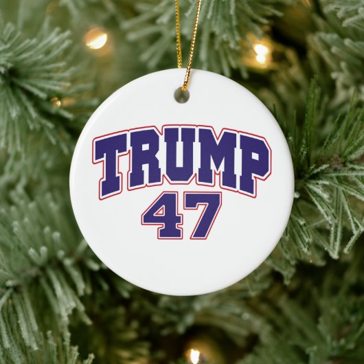 Donald Trump 47 Keramisch Ornament (Boom)