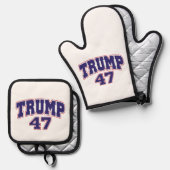 Donald Trump 47 Ovenwant & Pannenlap Set (Voorkant / Achterkant)
