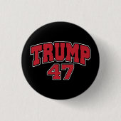 Donald Trump 47 Ronde Button 3,2 Cm (Voorkant)