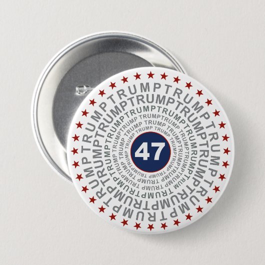 Donald Trump 47 Ronde Button 7,6 Cm (Voorkant /achterkant)