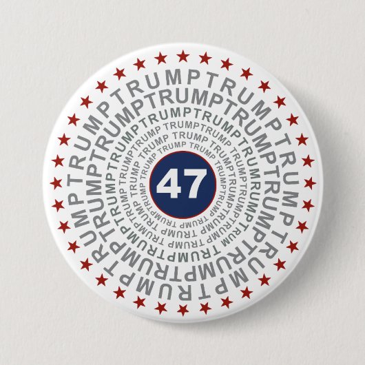 Donald Trump 47 Ronde Button 7,6 Cm (Voorkant)