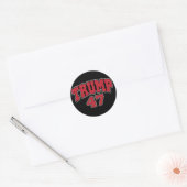 Donald Trump 47 Ronde Sticker (Envelop)