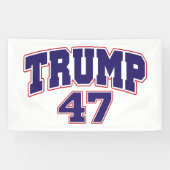 Donald Trump 47 Spandoek (Horizontaal)