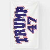 Donald Trump 47 Spandoek (Verticaal)