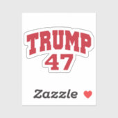 Donald Trump 47 Sticker (Vel)