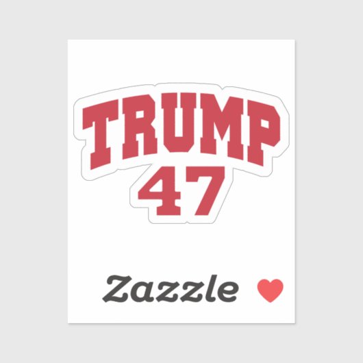 Donald Trump 47 Sticker (Vel)