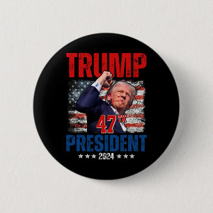 Donald Trump 47e President 2024 Inauguratie Trump Ronde Button 5,7 Cm