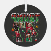 Donald Trump 47e President 2024 Kerstman Glas Ornament (Achterkant)